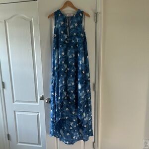 Buddy Love Blue Tie-Dye Dress